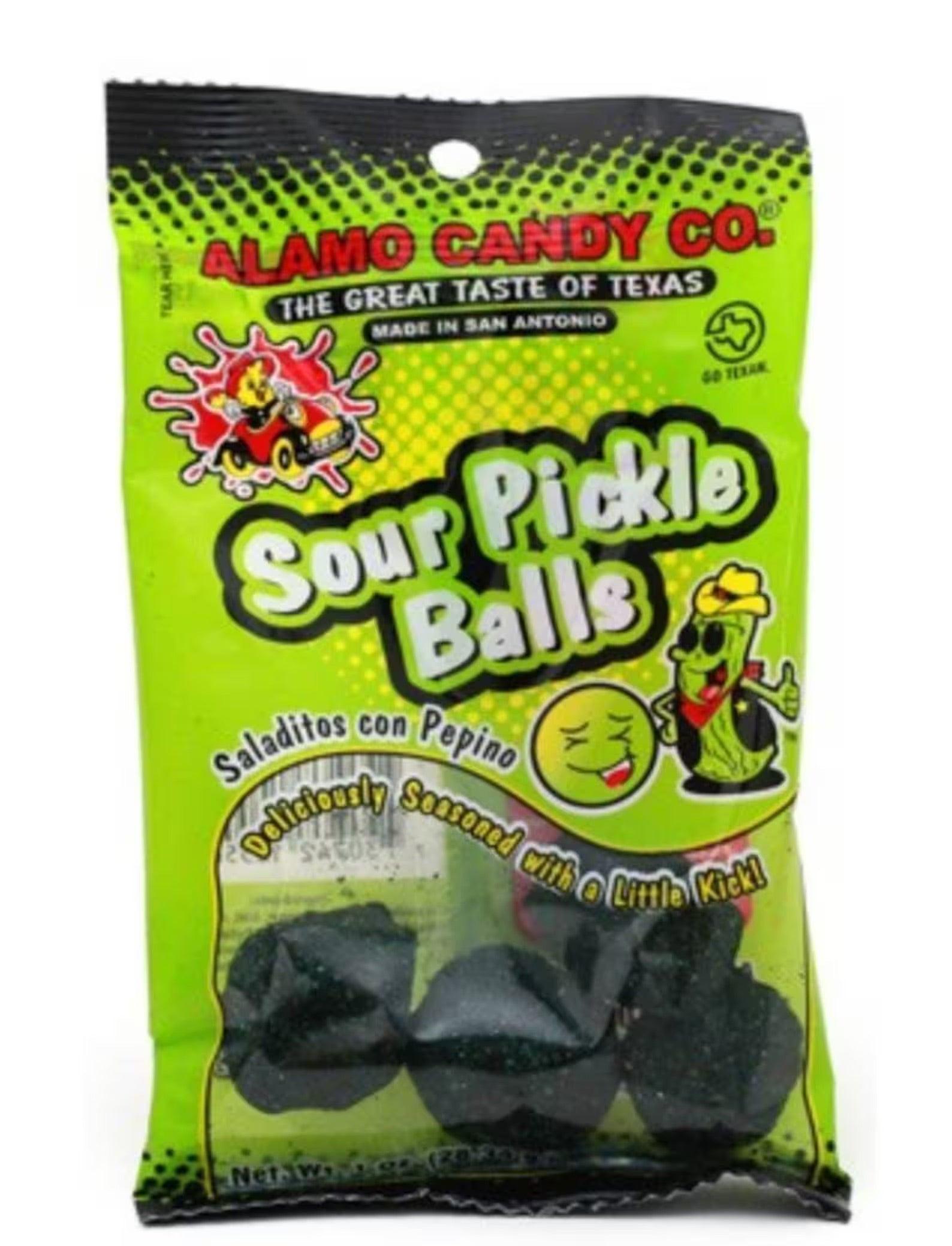 Sour Pickle Balls - Alamo Candy Co  (1oz) - Candycopia