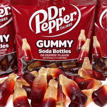 Dr Pepper Gummy Soda Bottles