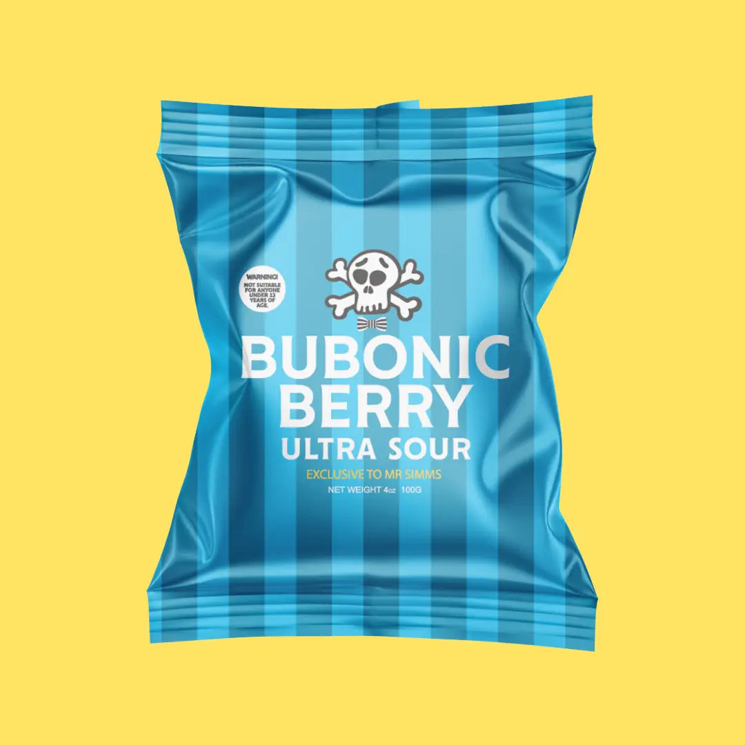 Front packaging of a 100g bag of Mr