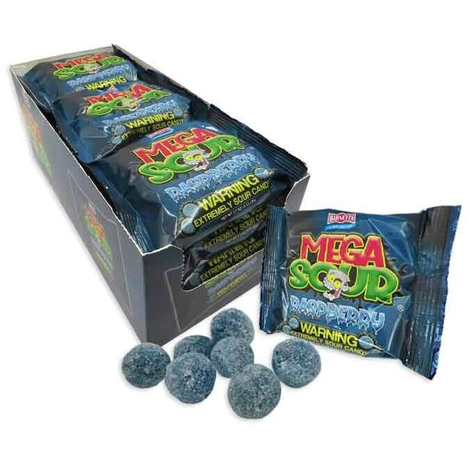 Barnett's Mega Sour Raspberry - The World’s Sourest Candy!