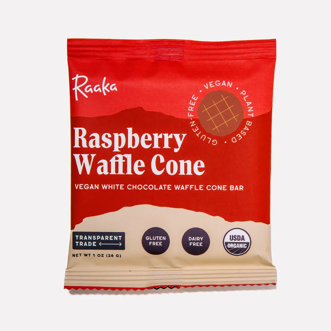 Raaka - Raspberry Waffle Cone
