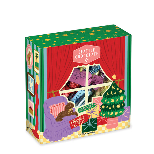 Seattle Chocolate - Holiday Truffle Box (6oz)