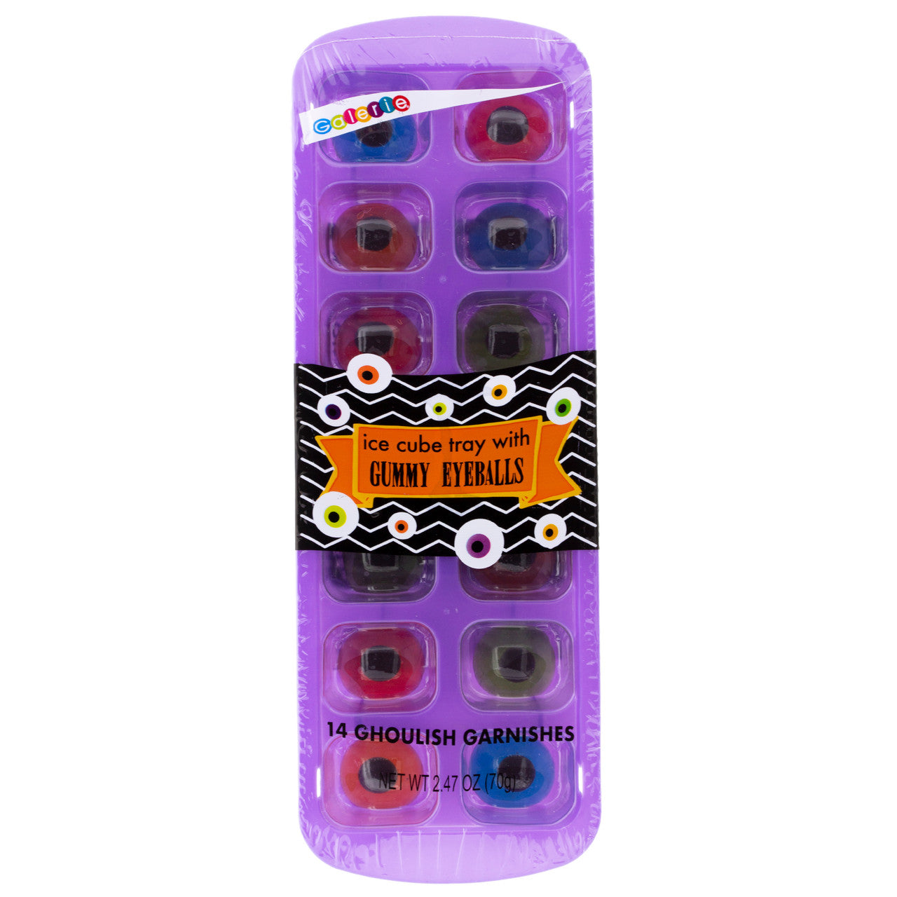 Ice Cube Tray with Gummy Eyeballs, bugs, etc