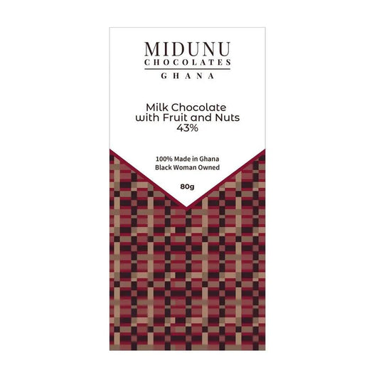 43% Milk Chocolate with Fruit and Nuts Bar