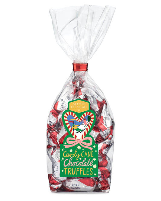 Seattle Chocolate - Candy Cane Truffle Bag (5oz)