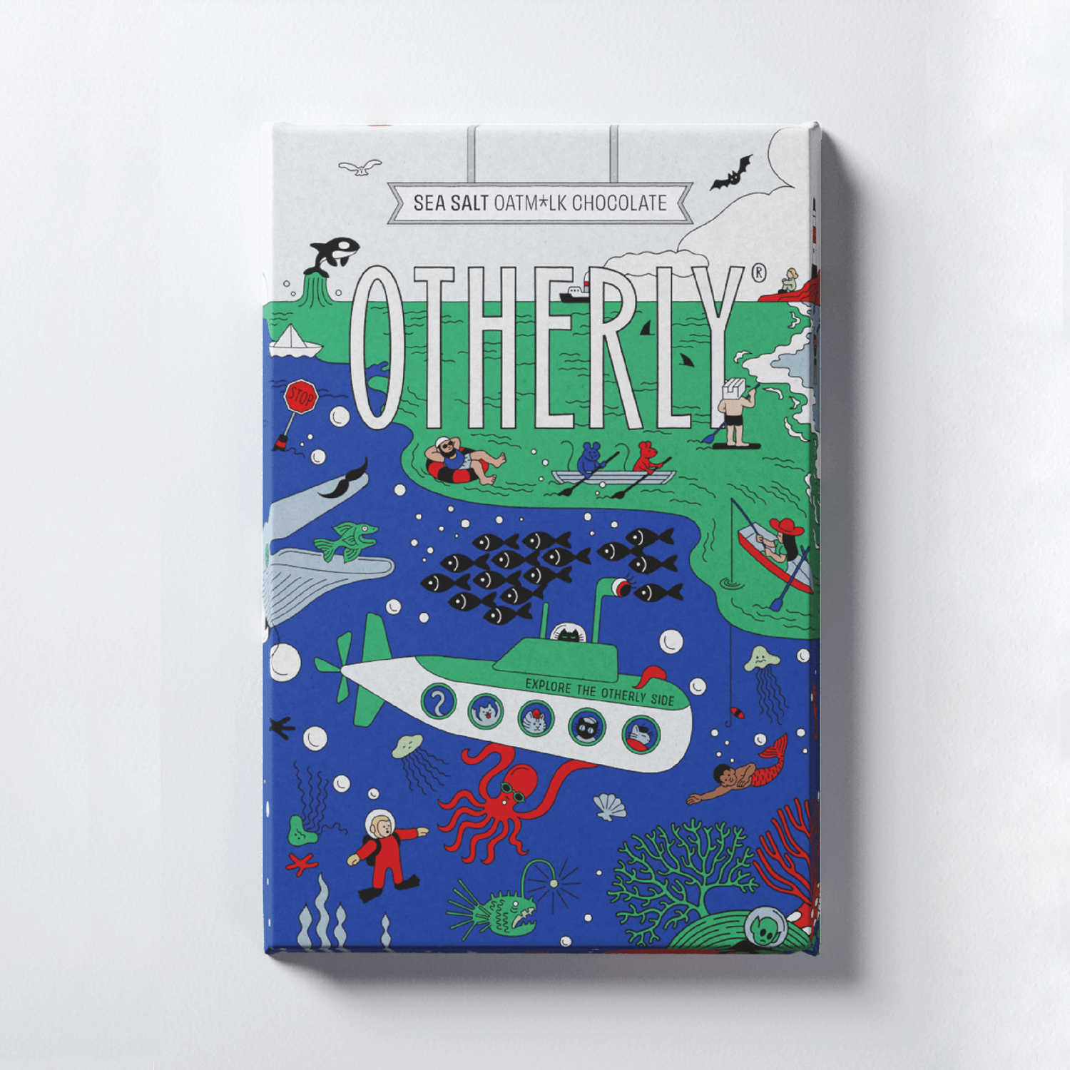 OTHERLY - Sea Salt, Vegan Oatm*lk Chocolate Bar (130g) - Candycopia