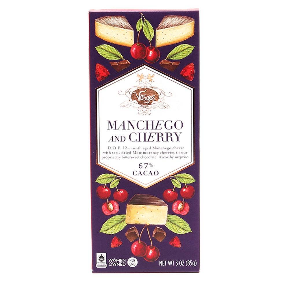 Vosges - Manchego & Cherry Chocolate Bar - Candycopia