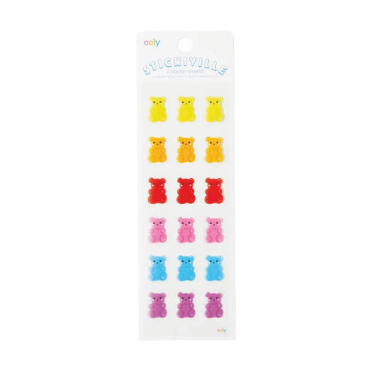 Stickiville - 2 Sticker Sheets, Bears