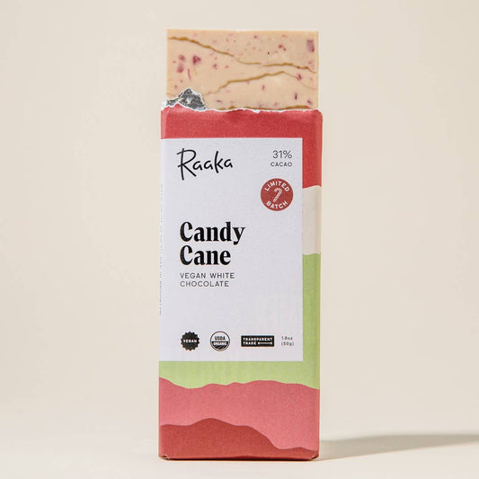 Raaka - Candy Cane White Chocolate - Christmas Holiday Limited Batch