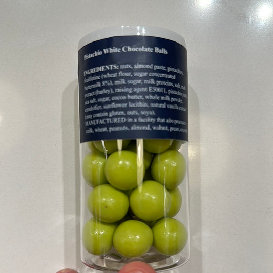 Chocs 'n Boxes (Balls/Dragees) - Pistachio White Chocolate