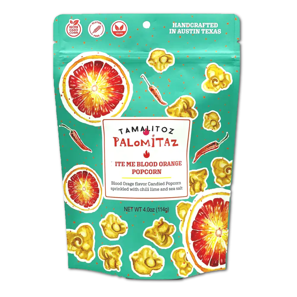 Tamalitoz Palomitaz- Bite Me Blood Orange Popcorn
